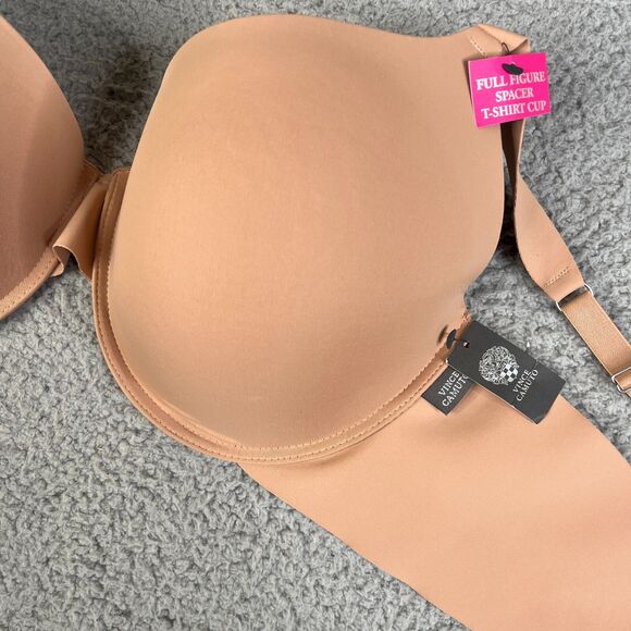 Vince Camuto Bra Womens 42D Tan Beige Full Figure Spacer T Shirt Cup NEW - Picture 4 of 8